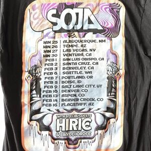 Soja Concert T Shirt‎ S Small 2024 Tour Hirie Reggae Grammy